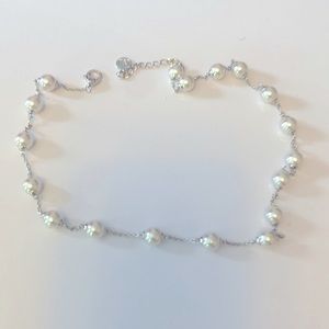 925 Silver with pearl tone Necklace